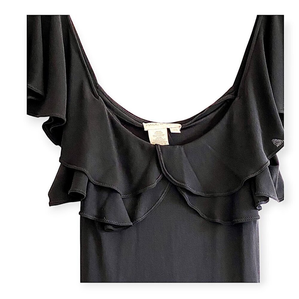 Paul and Joe Scoop Neck Ruffle Silk Maxi Dress, Size 38EU - Picture 12 of 13